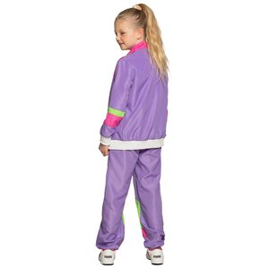 Années 80 - Tenue de sport rétro violet