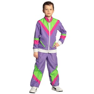 Années 80 - Tenue de sport rétro violet