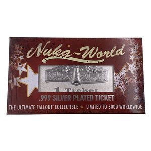 Fallout: Nuka World Ticket (versilbert)