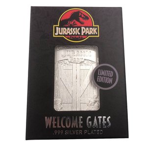 Jurassic Park: Entrance Gates (versilbert)