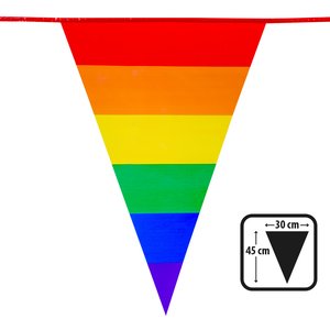 Chaîne de fanion Arc-en-Ciel - Peace
