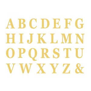 Buchstaben - gold (48er Set)