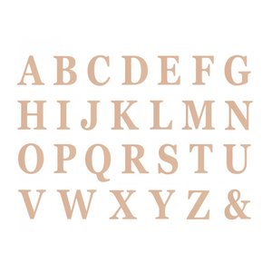 Buchstaben - roségold (48er Set)