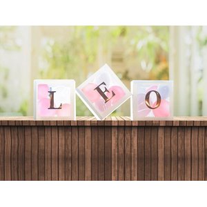 Lettres - or rose (48 Pièces)