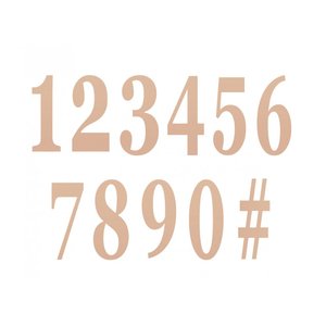 Cifre - oro rosa (12 Pezzi)