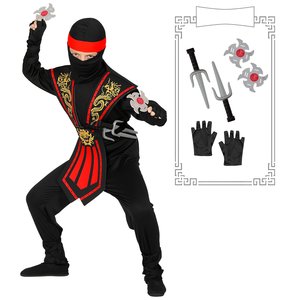 Ninja de Kombat avec ensemble d'armes