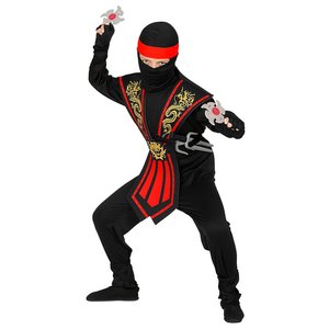 Kombat Ninja con set di armi: rosso