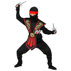 Kombat Ninja con set di armi: rosso