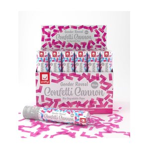 Cannone per Coriandoli - Pink - Gender Reveal  20 cm