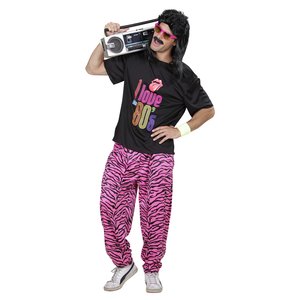 Anni '80 - Pantaloni a zebra rosa