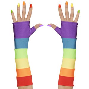 Arc-en-ciel - Gants sans doigts