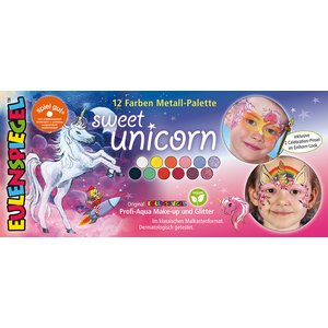 Tavolozza di metallo 10 colori - Sweet Unicorn