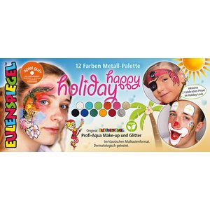 10 Farben Metall-Palette - Happy Holiday