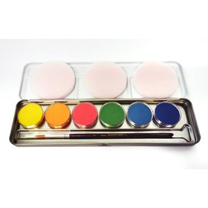 Palette en métal - 6 fards fluo UV