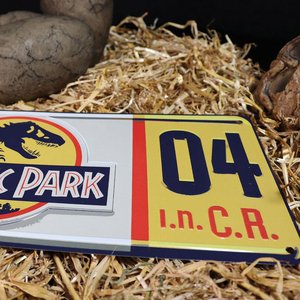 Jurassic Park : Dennis Nedry plaque d'immatriculation 1/1