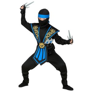 Kombat Ninja con set di armi: blu