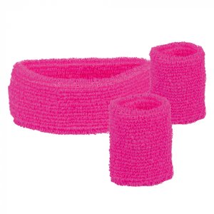 Années 80 - Bandeau et bracelets neon (3 pièces)