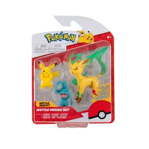 Pokémon Battle - Wave 10: Pikachu, Wynaut & Leafeon