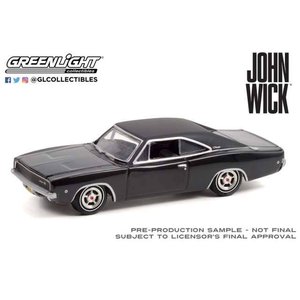 John Wick - Modèle réduit Diecast : 1968 Dodge Charger R/T 1/64