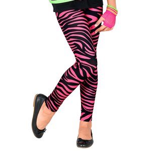 80er Jahre - Neon Pink Tiggerprint