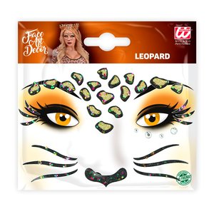 Glitter Sticker - Leopardo