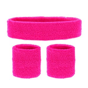 Années 80 - Bandeau et bracelets neon (3 pièces)