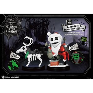 Nightmare Before Christmas: Santa Jack & Skeleton Reindeer