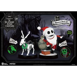 Nightmare Before Christmas: Santa Jack & Skeleton Reindeer