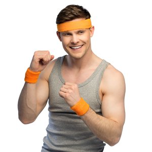 80er Jahre - Neon Stirnband und Armbänder (3er Set)