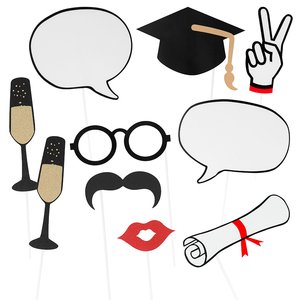 Photo Booth Requisiten - Graduation - Abschlussfeier