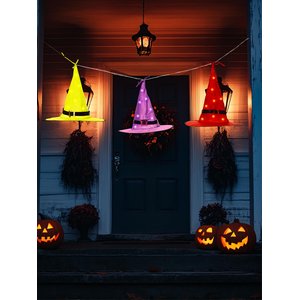 Chapeaux de sorcières LED flottants