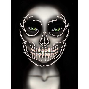 Face Jewels - Glow Skeleton