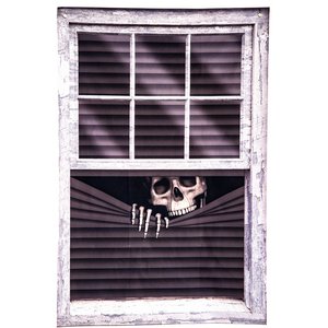 Halloween: Squelette à la fenêtre