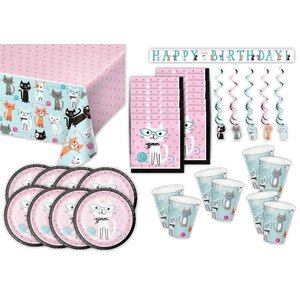 Chats: Box d'anniversaire pour 8 enfants