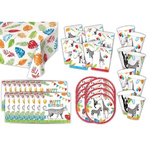 Animaux: Box d'anniversaire pour 8 enfants