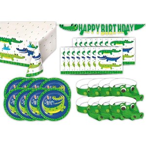 Krokodil: Geburtstags-Box für 8 Kinder
