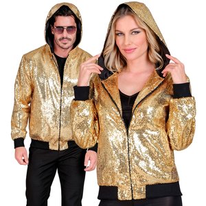 Bomber avec capuche - paillettes