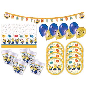 Minions: Geburtstags-Box für 8 Kinder