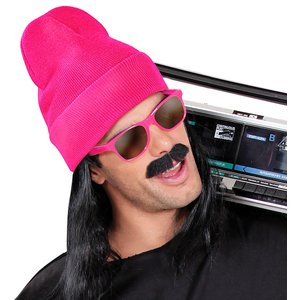 Beanie: rosa neon