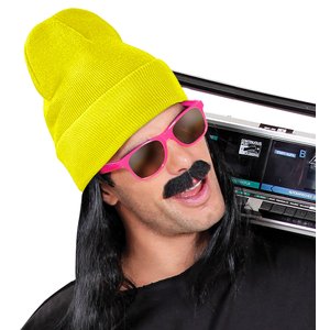 Beanie: jaune fluo