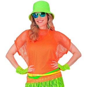 Années 80 - shirt résille: orange