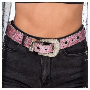 Cintura glitterata: rosa