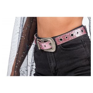 Cintura glitterata: rosa