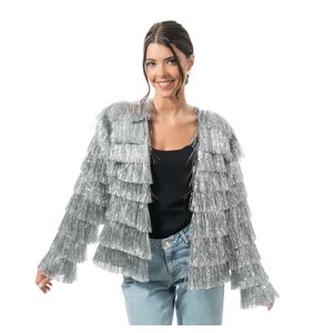 Giacca Lametta: argento