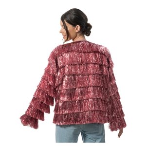 Lametta Jacke: Pink