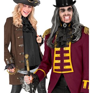 Jabot Set - Schwarz