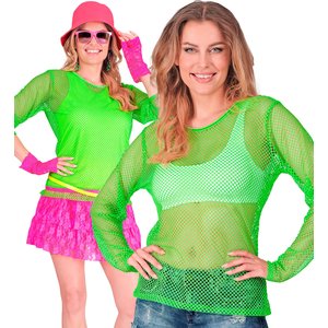 Shirt résille longues: vert
