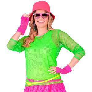 Shirt résille longues: vert