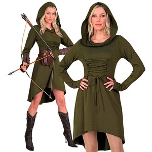 Korsett-Kleid: Olive