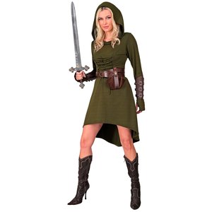 Korsett-Kleid: Olive